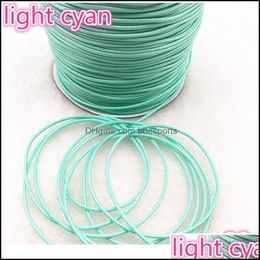 Bead Making Tools Arts Crafts Gifts Home Garden 10Meters Dia 1.0 /1.5Mm Waxed Cotton Cord Thread String Strap Necklace Rope For Jewelry D