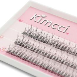 False Eyelashes Kimcci 120pcs Premium Mink Individual Dovetail Eyelash Extension Natural 3D Makeup Cluster Professional Flared LashesFalse