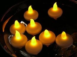 Wholesale LED Flameless Flickering Tea lights Waterproof Floating Tealight Battery Powered Waterproof candle