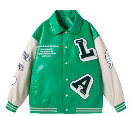 men jackets coat Y2K street hip-hop trend baseball uniform lovers casual loose jacket