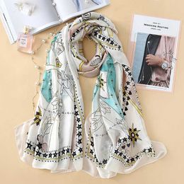 13 Style Woman Summer Joker Satin Face Printing Solid Colour Real Silk Scarf Long 180Cm Mix Order Cheap Wholesale