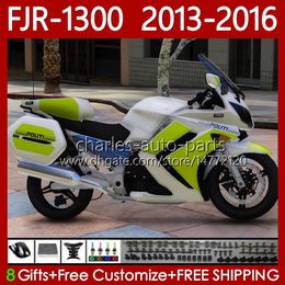 OEM Fairings For YAMAHA FJR 1300 A CC FJR1300A FJR-1300 2013 2014 2015 2016 Bodywork 112No.93 FJR-1300A 2001-2016 Years FJR1300 13 14 15 16 Neon Green Moto Body Kit