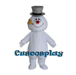 Mascot doll costume Frosty Snowman Mascot Costume Suits Party Game Dress Outfits Advertising Carnival Halloween Christmas Easter Adults Siz