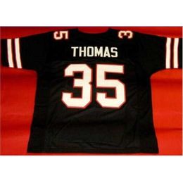 Chen37 Custom Men Youth women Vintage #35 ZACH THOMAS CUSTOM TEXAS TECH Football Jersey size s-5XL or custom any name or number jersey