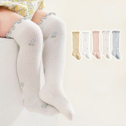 Girls Newborn Infant Knee High Long Soft New Kids Socks Toddlers Thin Cotton Summer Mesh Baby Boys Socks