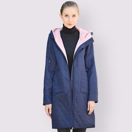 High Quality Womens Coat Spring Autumn Female Windproof Thin Parka Long Plus Size 6XL Hooded Women Jackets Outwear 201027