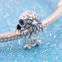 2022 Spring Silver Beads Cute Sparkling Chick Charm Fit Pandora Charms Bracelets DIY Jewlery Making Loose Bead Jewellery bracelet wholesale 790769C01