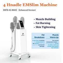 4 handle EMslim body slimming and shaping machine butt lift muscle build fat burning massage beauty equipment