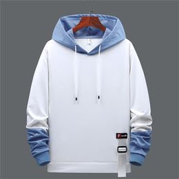 Men's Spring and Summer Hoodies Casual Men's Sports Hoodies Trendy Men's Loose V-Neck Student Jacket Pullover Hooded Teenagers 210924
