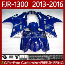 OEM Bodywork For YAMAHA FJR-1300 FJR 1300 A CC Gloss blue FJR1300A 2001-2016 Years Moto Body 112No.32 FJR1300 13 14 15 16 FJR-1300A 2013 2014 2015 2016 Fairing Kit
