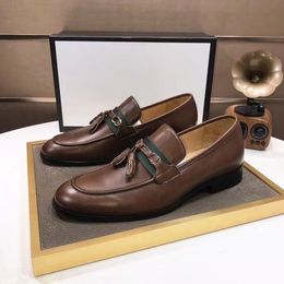 Male Classic Business Men's Dress Shoes 2022 Fashion Brand Elegant Formal Wedding Genuine Leather Shoes Men Slip On Office Oxford Shoes Size 38-45 mkjkk0001