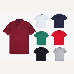 High Quality Designer Polo Shirt Mens Polos Colourful Pony Embroidery T-Shirt Summer Classic Men Tops Short Sleeve Clothing S-2XL
