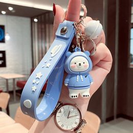 Keychains Cute Keychain Sweater Bear Car Keys Game Accessories Gifts Girlfriend Rubber