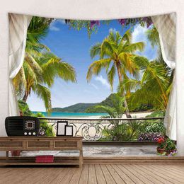 3D Landscape Decoration Carpet Dormitory Bedroom Background Wall Holiday Party J220804