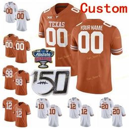 Nik1 NCAA College Jerseys Texas Longhorns 7 Antwuan Davis Caden Sterns Garrett Gilbert Shane Buechele 72 Tyler Johnson Custom Football Stitched