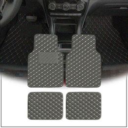 Universal Car Floor Mats Foot Pads Interior Automobiles Carpets Waterproof Mat Auto Rugs Goods Accessories Custom Covers Pedals W220328