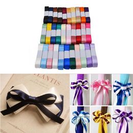 Party Decoration Silk Satin Ribbon 15mm 5M/lot Wedding Invitation Card Gift Wrapping DIY Bow Craft Supplies RibandParty