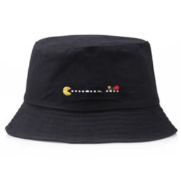 New Style Cartoon Embroidery Personality Sunshade Bucket Hat