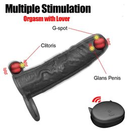 Sex toys masager Massager Vibrator Adult Toys Penis Cock Male Vibrating Ring Sleeve for Dick Delay Ejaculation Enlargement Dildo Shop ules CKVF