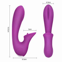 g spot clitoral stimulator UK - Tongue Vibrator Licking Toys Clitoral Stimulator With G-Spot Vagina Vibrator 12 Vibration Modes Clit Sucker Toy for Clitoris 21