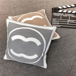 Decorative Designer Pillow Fashion Square Cushion Sofa Pillows Letter Printed Home Textiles Pillowcase with Inner Cushions s case s