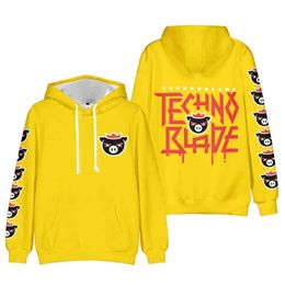 Technoblade Hoodies Techno Agro Dream Team Smp Hoodie Cosplay Harajuku Pullover Fans Women Men Sweatshirt Clothes Casual Hoody