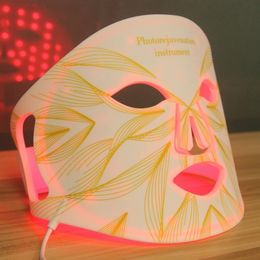 2022 New Arrival red led light therapy infrared flexible soft mask silicone 4 color led therapic anti aging advanced photon masks