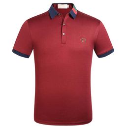 designer polo Brand Embroidery quality mens polo shirts Shirts Designer fashion polo shirts Stripe Standing Embroidered Collar Cotton Fashion Mens Women Polo XXF7