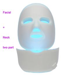 Neck and face beauty LED photon Light Rejuvenation mask Acne Care Skin Lightening Therapy Electric PDT facial skincare shield home personal