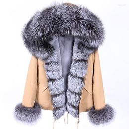 Women's Fur & Faux Winter Jacket Parka Natural Collar Real Coat Fux Lining Women RemovableWomen's Women'sWomen's