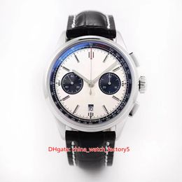Hot Selling Top Quality Watches 43mm x 13mm SuperAvenger Leather Chronograph Working Transparent Asia 7750 Movement Automatic Mens Watch Men's Wristwatches