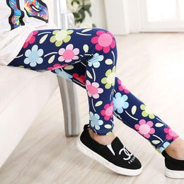 Footies Breathable Baby Girls Kids Leggings Spring Summer Flower Color Born Casual Wear Infnat Pants Star Printing 1-4