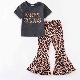 Girlymax Summer Baby Girls Mommy &me Boutique Children Clothes Milk Silk Leopard Women's Top Jeans Shorts Pants Set Kidswear