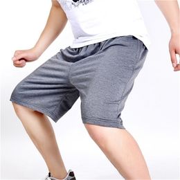 6xl Plus Size Men Shorts Summer Solid Baggy Loose Drawstring Thin Shorts Cotton Casual Shorts Large Big Size 5XL 6XL 7XL T200718