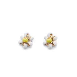 Enamel Drop Glaze Flower Stud Earrings Ins Trend Niche Design Personality Fashion Hip Hop Cool Trend All-Match Jewellery Accessories