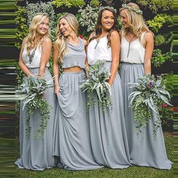 Skirts Boho Chiffon Long 2022 For Bridesmaid To Wedding Party Zipper Custom Made High Quality Floor Length Women Skirt SaiaSkirts