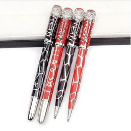 Promotion Pen Heritage Rouge et Noir Spider M Rollerball Ballpoint Pen Red And Black Metal Silver Net Engrave