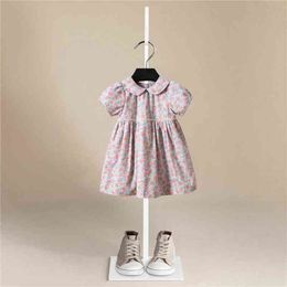 2021 New Summer Baby Kids Fashion Princess Dress Lattice Backless Sling Dress Girls Cute Clothing Children Girl Clothes G220506