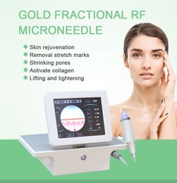 Gold Microneed Fractional Rf Microneedling Shrink Pores Skin Tightening Machine For Home