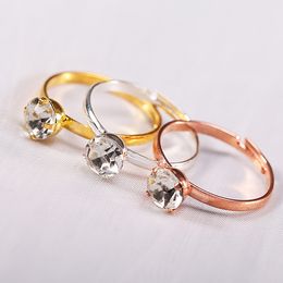 fashion Rings Wedding Ring for Men and Women Marriage Engagement Rhinestone Ring