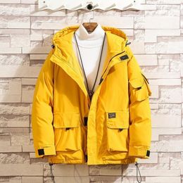 Men's Down & Parkas 2022 Autumn Winter Arrival Loose Plus Size Hooded Tooling Coat Thickening Bread Service Casual Cotton Jacket 1 Luci22