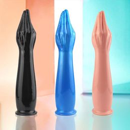 Oversized Simulation Fist Dildo Hand Touch G Point Anal Plug Vaginal Masturbation TPE Sucker Toy Unisexy Couple Gay sexy Toys