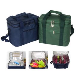 Insulated Picnic Lunch Bag Leakproof Cooler Travel Reusable Box Portable Adjustable Strap Outdoor Travel Camping Fishing Tote B6388