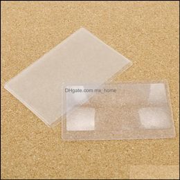 10 Pcs/Set Transparent Credit Card Size 3 X Magnifier Magnification Magnifying Fresnel Lens Reading Drop Delivery 2021 Craft Tools Arts Cra