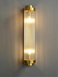 Wall Lamp Art Deco Modern Stainless Steel Crystal Black Gold Led Light Sconce For Bedroom CorridorWall