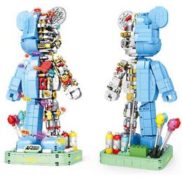 Buildmoc Ideas Technical Violent Robot Bear Light Figures 1160PCS Model Building Blocks Toys for Children Kids Gifts Toy Bricks G220524