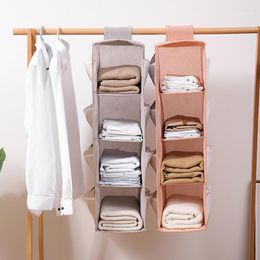 Storage Boxes & Bins Multi-Layer Foldable Hanging Clothes Organizer Wardrobe Closet Cabinet For Underwear Rack