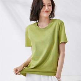 Female Shirt Women Short Sleeve V-Neck Tee Loose T-Shirt Black 220328