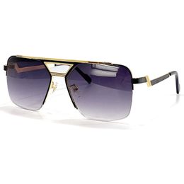Alloy Shield Semi-Rimless Sunglasses Female Vintage 2022 Luxury Oculos Personalised Fashion UV400 Eyewear