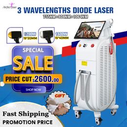 3 wavelength laser hair removal machine 755nm 808nm 1064nm eliminate hairs diode laser machines